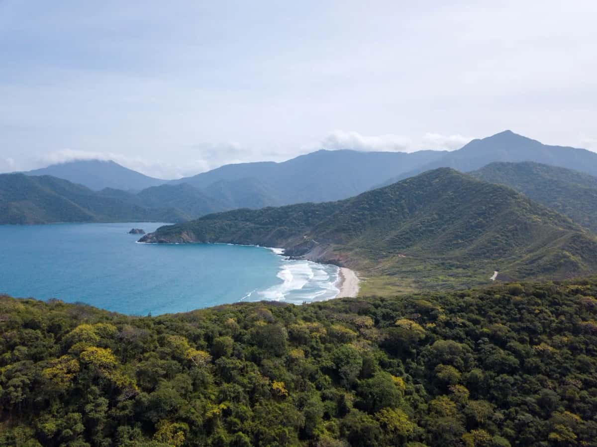 Jungle et plage du parc Tayrona, Colombie